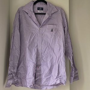 Psycho Bunny Purple Gingham Shirt